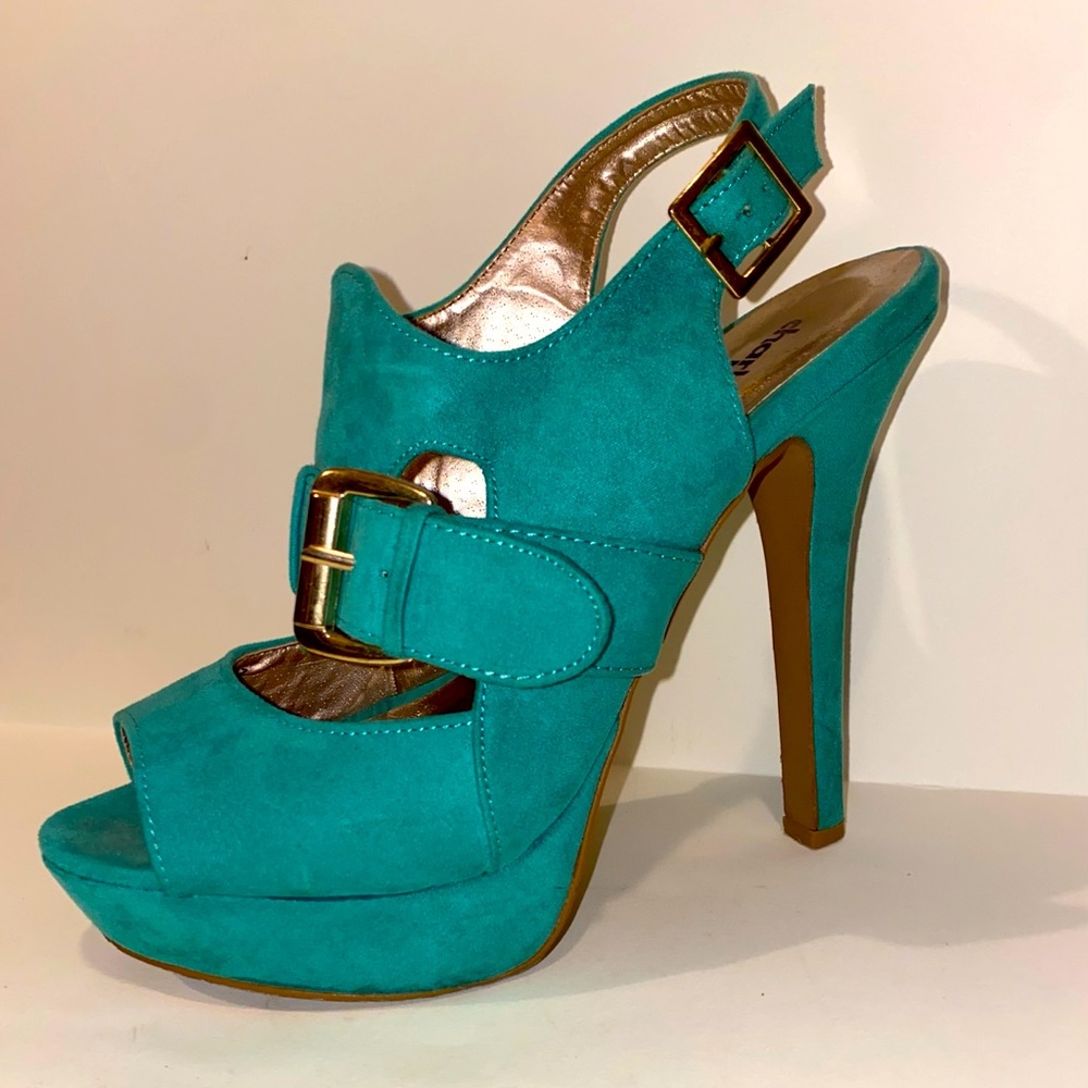 High Heel Platform Peep-Toe slingback